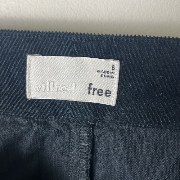 Aritzia Wilfred Corduroy Mini Front Button Closure Skirt Size 6 - Picture 3 of 10